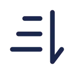 Sort From Top To Bottom SVG Icon